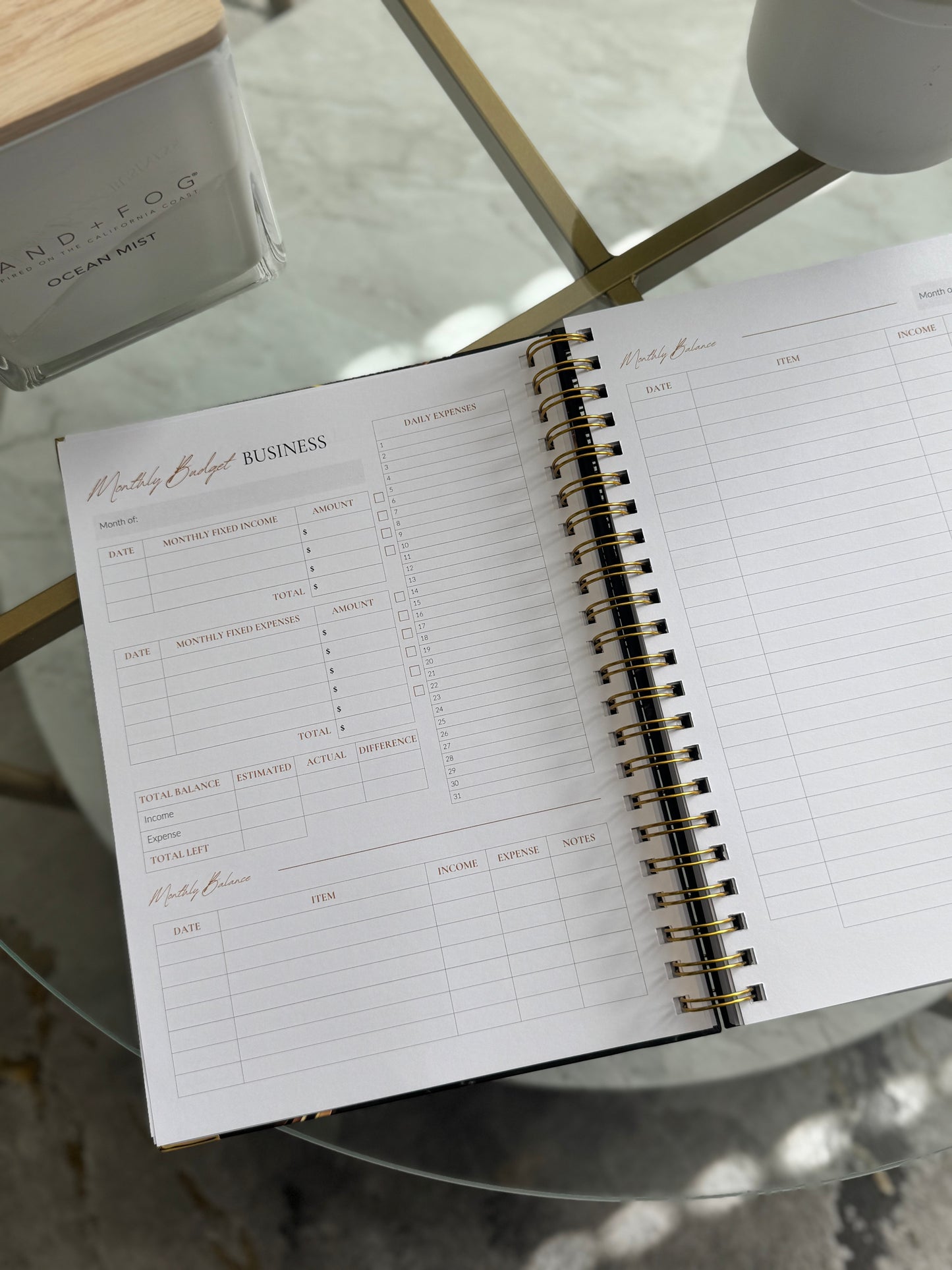 Undated Life And Business Planner